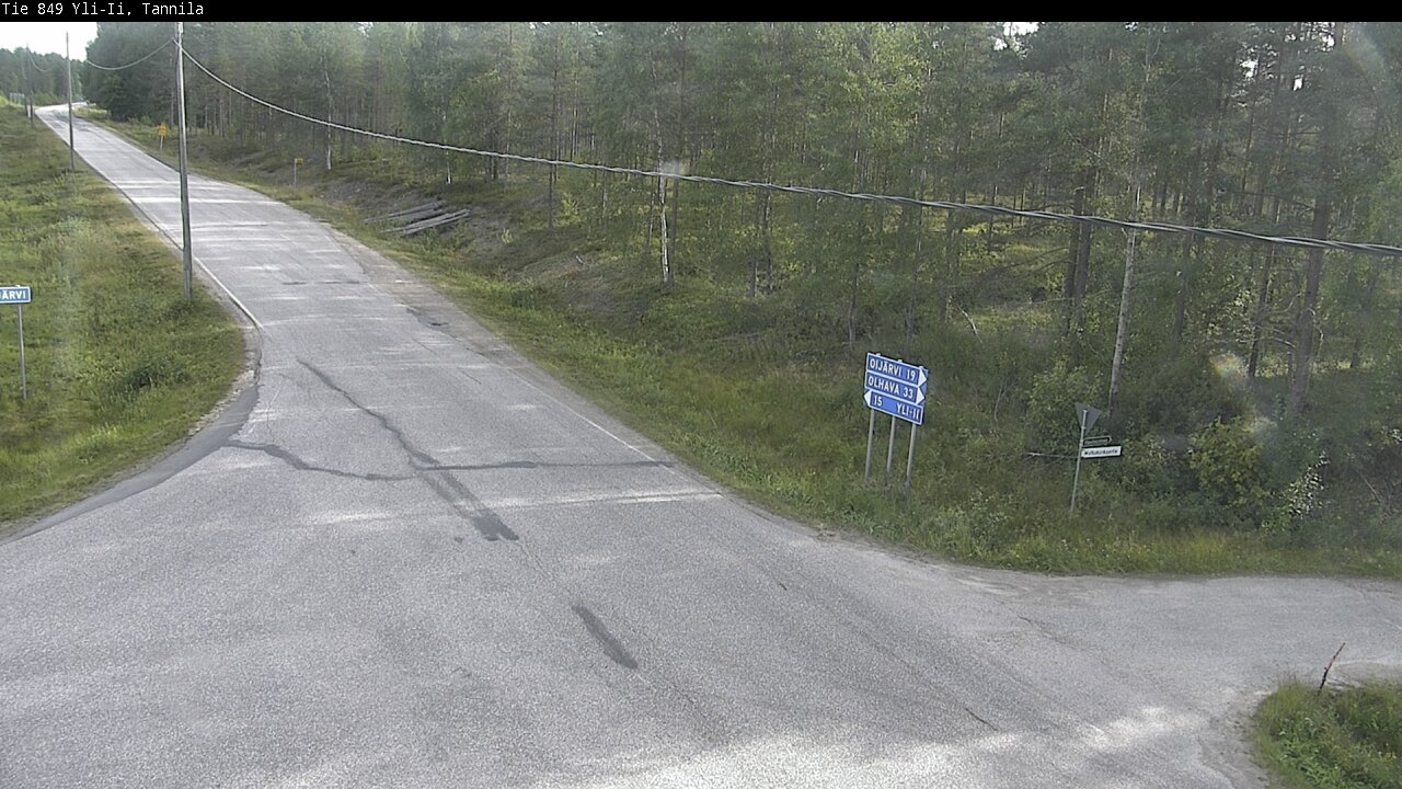 Weather Camera Image Road 849 Yli-Ii, Tannila, Oulu, Pohjois-Pohjanmaa
