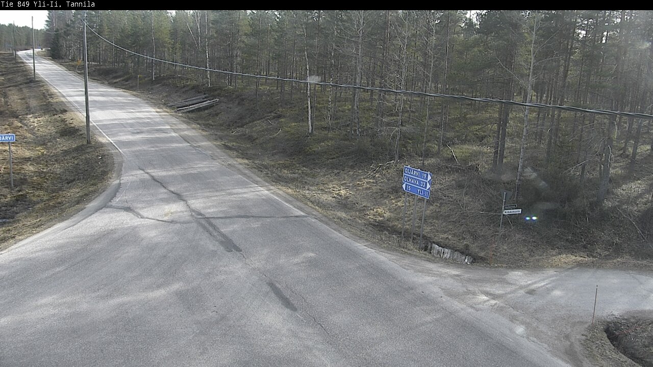 Weather Camera Image Väg 849 Yli-Ii, Tannila, Oulu, Pohjois-Pohjanmaa