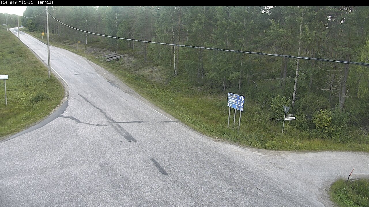 Weather Camera Image Road 849 Yli-Ii, Tannila, Oulu, Pohjois-Pohjanmaa