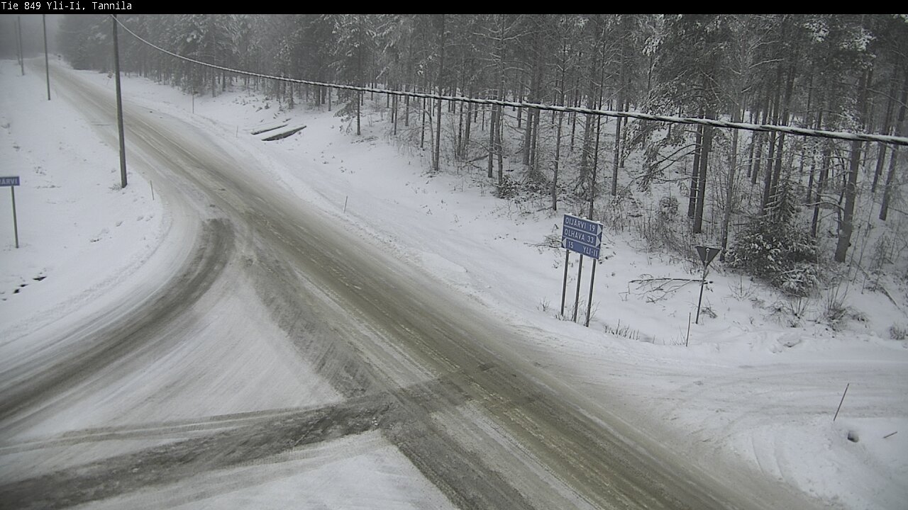 Weather Camera Image Väg 849 Yli-Ii, Tannila, Oulu, Pohjois-Pohjanmaa