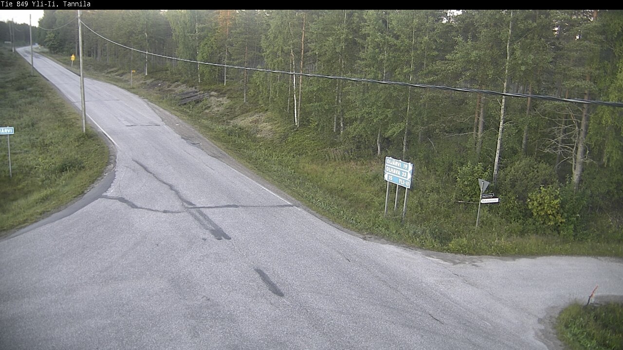 Weather Camera Image Road 849 Yli-Ii, Tannila, Oulu, Pohjois-Pohjanmaa
