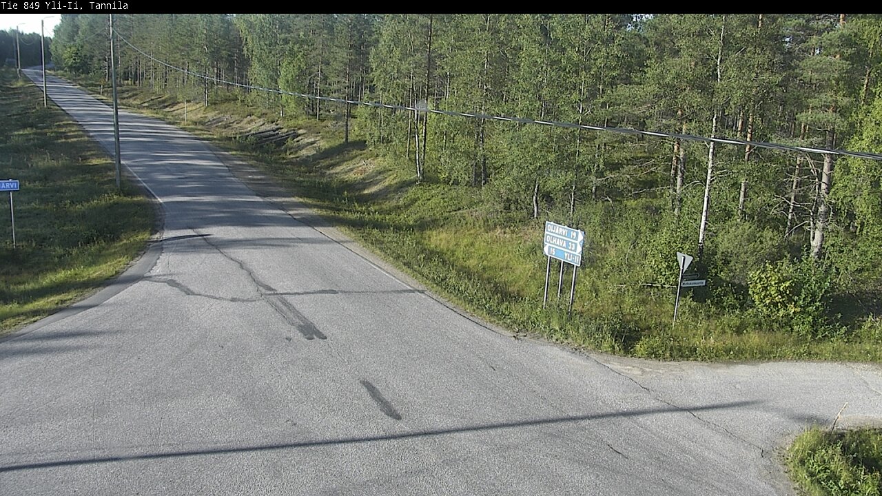 Weather Camera Image Road 849 Yli-Ii, Tannila, Oulu, Pohjois-Pohjanmaa