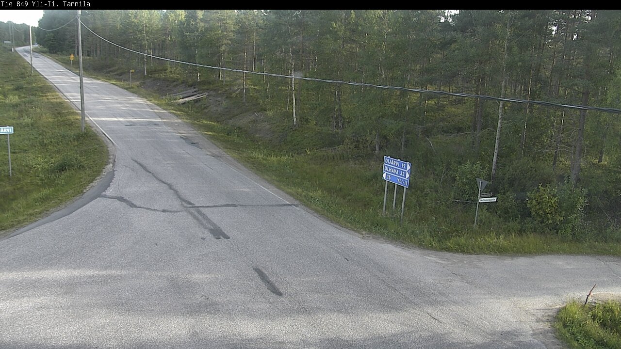 Weather Camera Image Road 849 Yli-Ii, Tannila, Oulu, Pohjois-Pohjanmaa