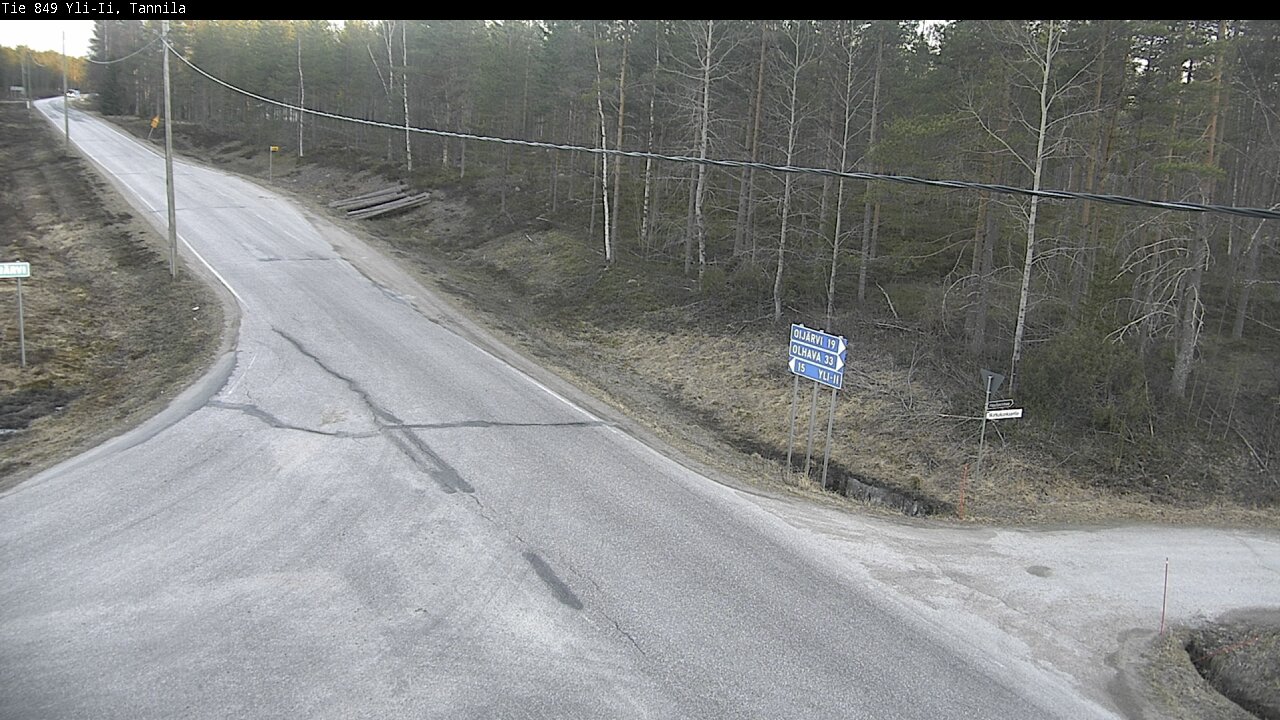 Weather Camera Image Väg 849 Yli-Ii, Tannila, Oulu, Pohjois-Pohjanmaa
