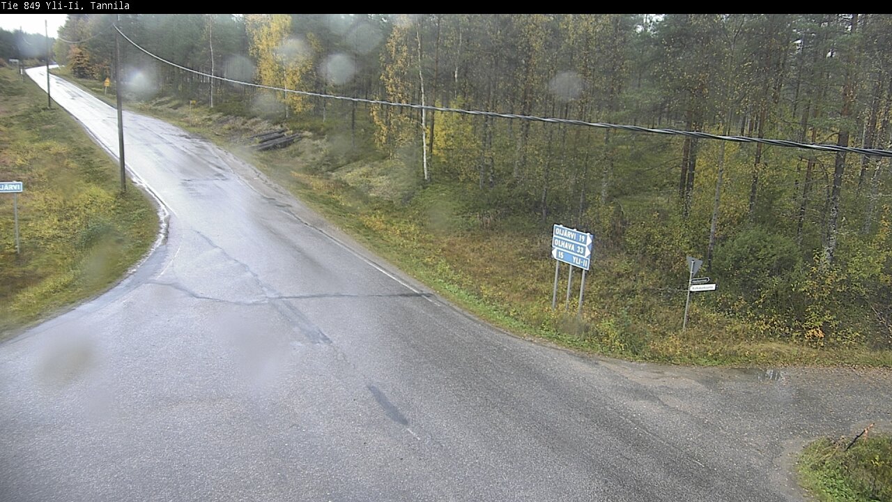 Weather Camera Image Väg 849 Yli-Ii, Tannila, Oulu, Pohjois-Pohjanmaa