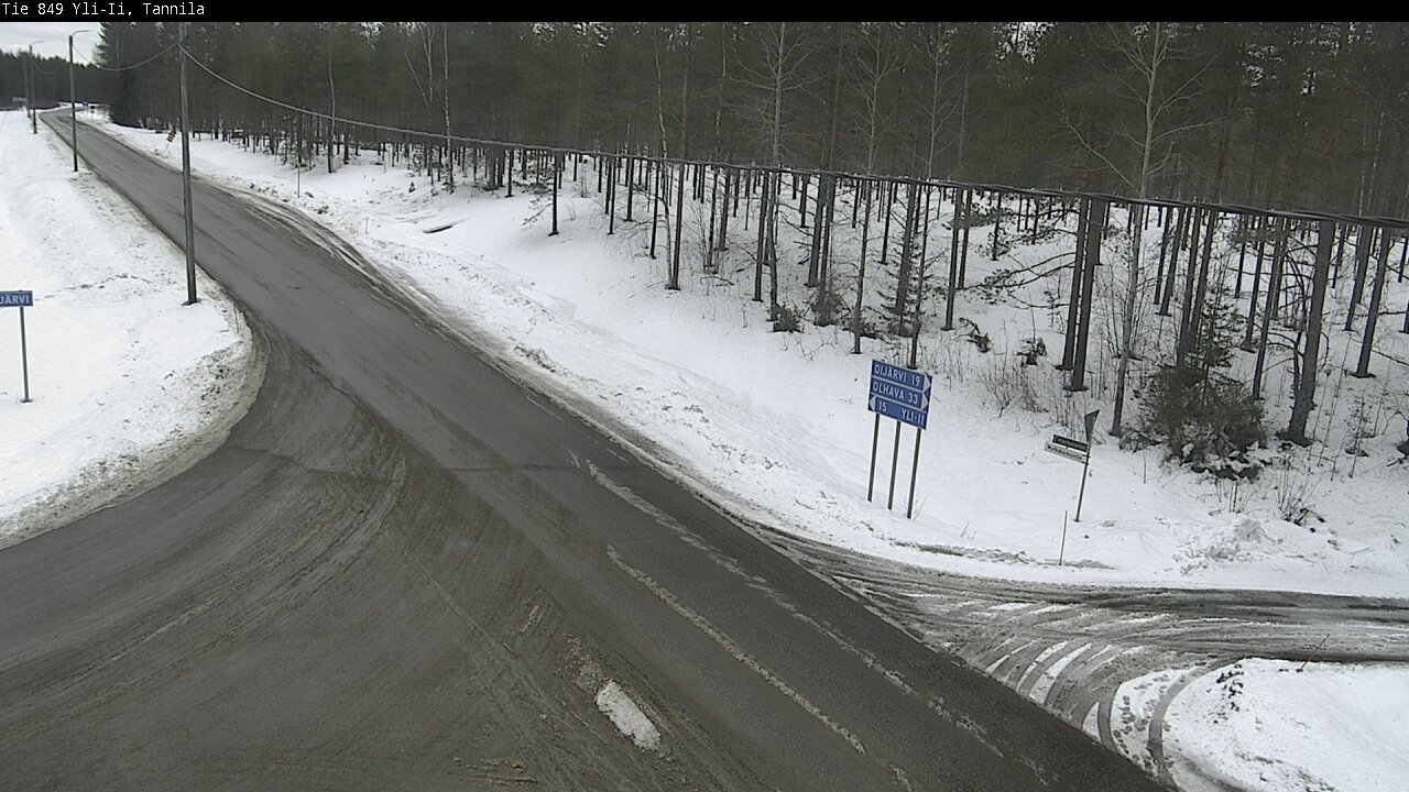 Weather Camera Image Väg 849 Yli-Ii, Tannila, Oulu, Pohjois-Pohjanmaa