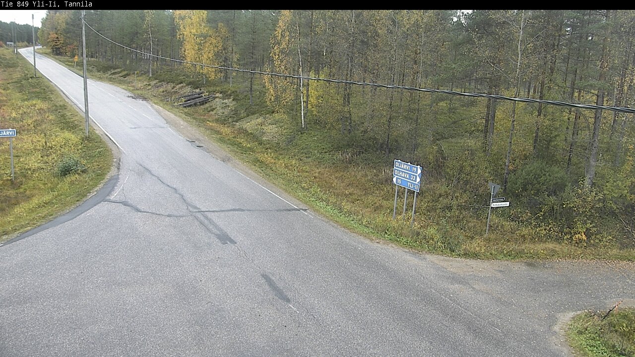 Weather Camera Image Väg 849 Yli-Ii, Tannila, Oulu, Pohjois-Pohjanmaa