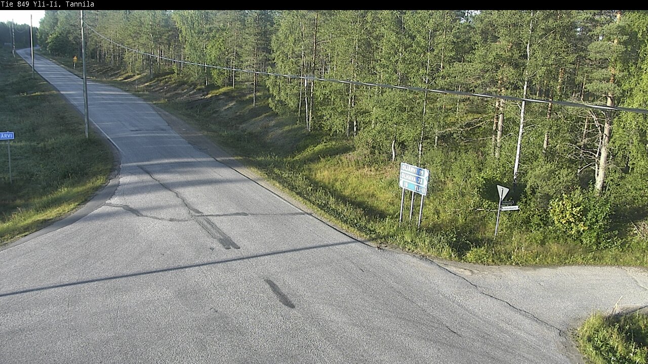 Weather Camera Image Road 849 Yli-Ii, Tannila, Oulu, Pohjois-Pohjanmaa