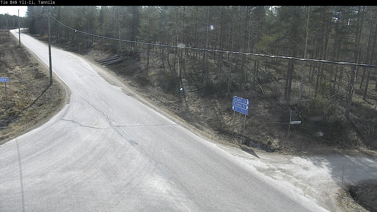 Weather Camera Image Väg 849 Yli-Ii, Tannila, Oulu, Pohjois-Pohjanmaa