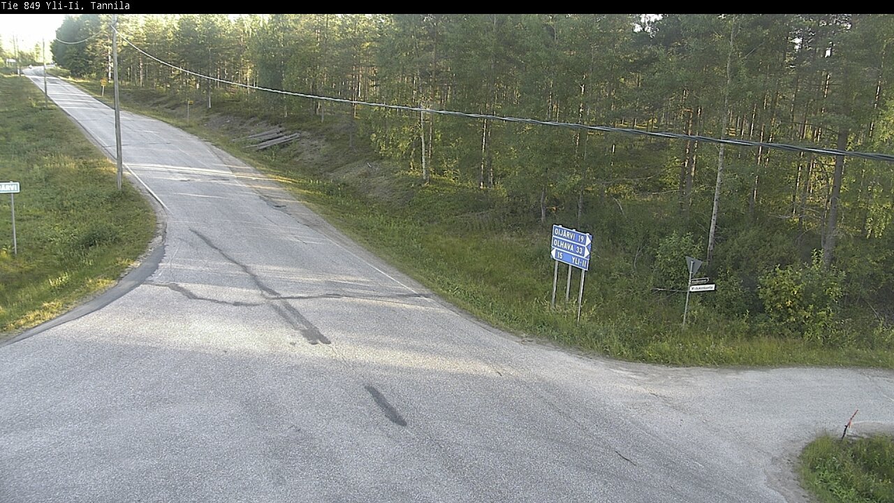 Weather Camera Image Road 849 Yli-Ii, Tannila, Oulu, Pohjois-Pohjanmaa