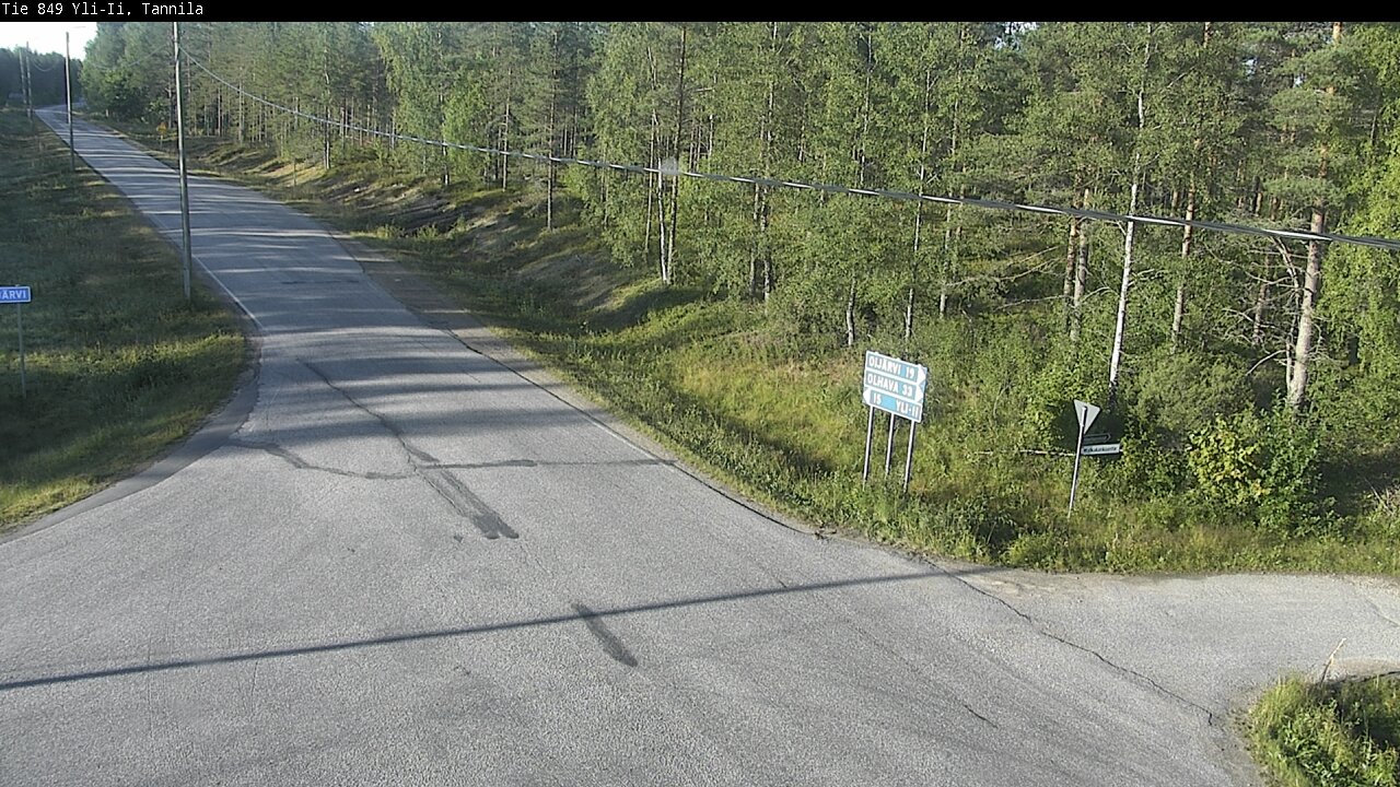 Weather Camera Image Road 849 Yli-Ii, Tannila, Oulu, Pohjois-Pohjanmaa