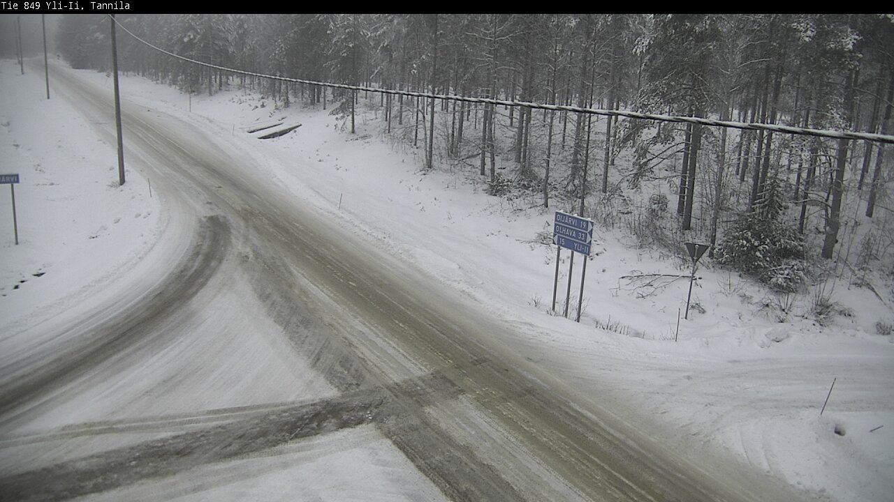 Weather Camera Image Väg 849 Yli-Ii, Tannila, Oulu, Pohjois-Pohjanmaa