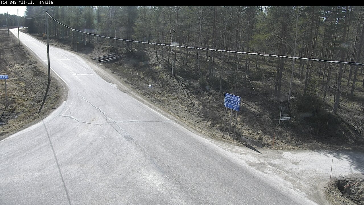 Weather Camera Image Väg 849 Yli-Ii, Tannila, Oulu, Pohjois-Pohjanmaa