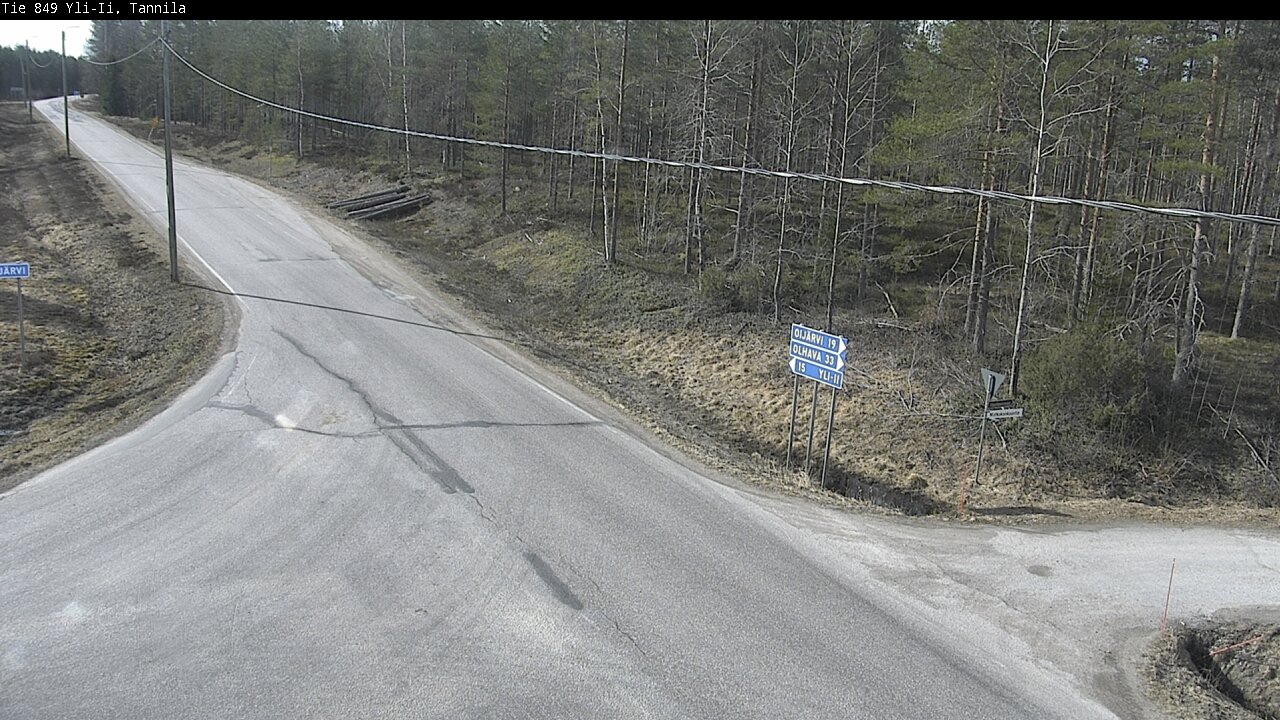 Weather Camera Image Väg 849 Yli-Ii, Tannila, Oulu, Pohjois-Pohjanmaa