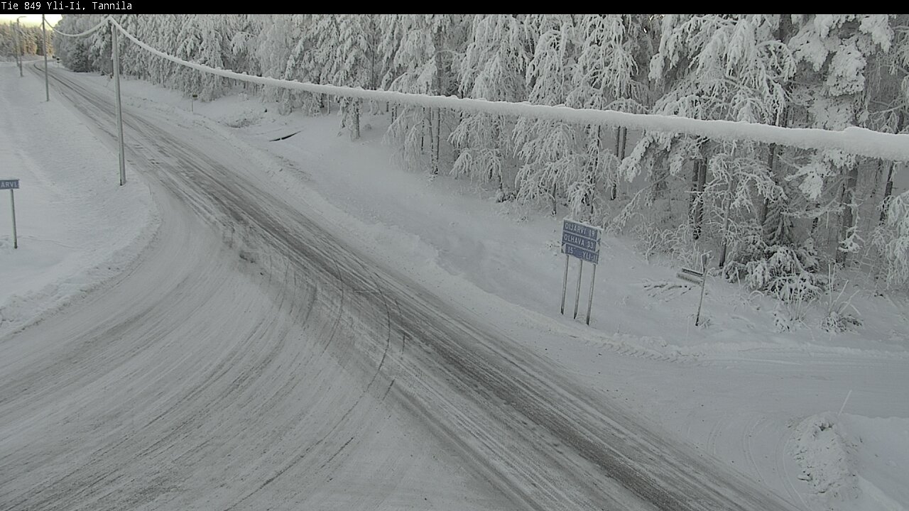 Weather Camera Image Road 849 Yli-Ii, Tannila, Oulu, Pohjois-Pohjanmaa