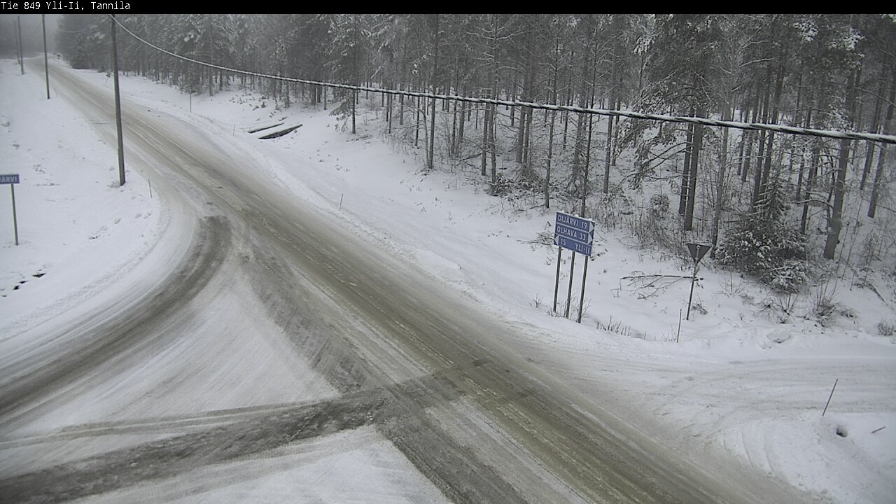 Weather Camera Image Väg 849 Yli-Ii, Tannila, Oulu, Pohjois-Pohjanmaa