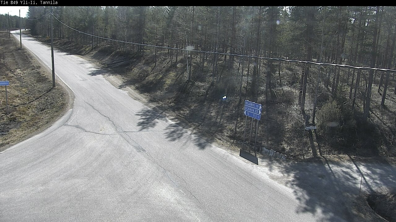 Weather Camera Image Väg 849 Yli-Ii, Tannila, Oulu, Pohjois-Pohjanmaa