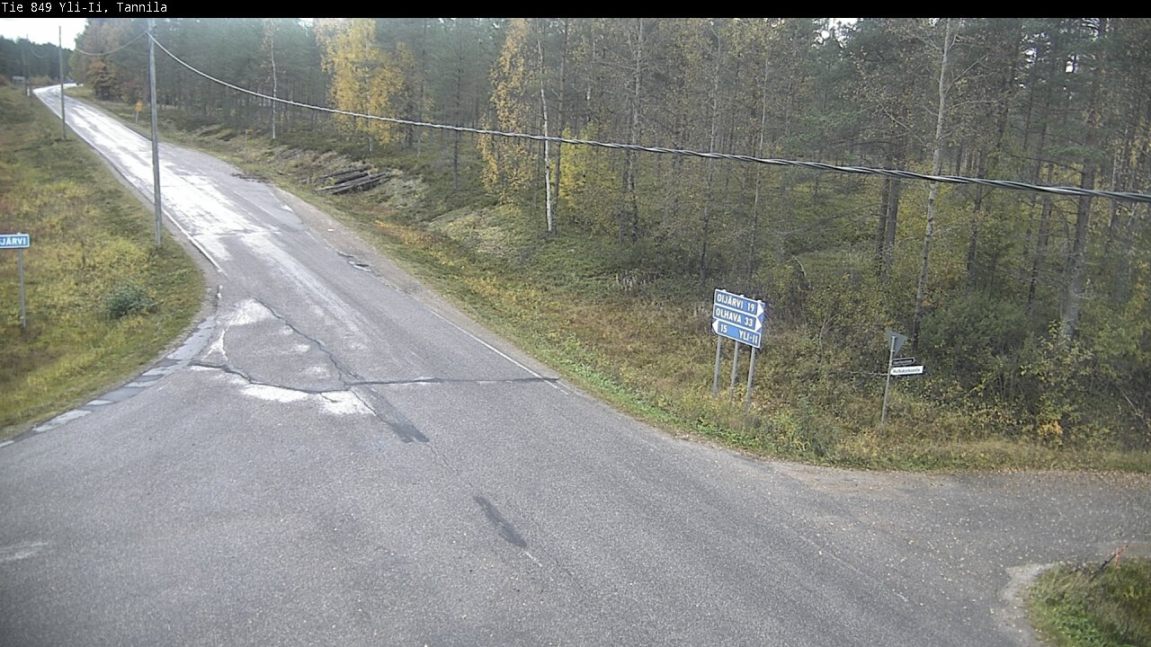 Weather Camera Image Väg 849 Yli-Ii, Tannila, Oulu, Pohjois-Pohjanmaa