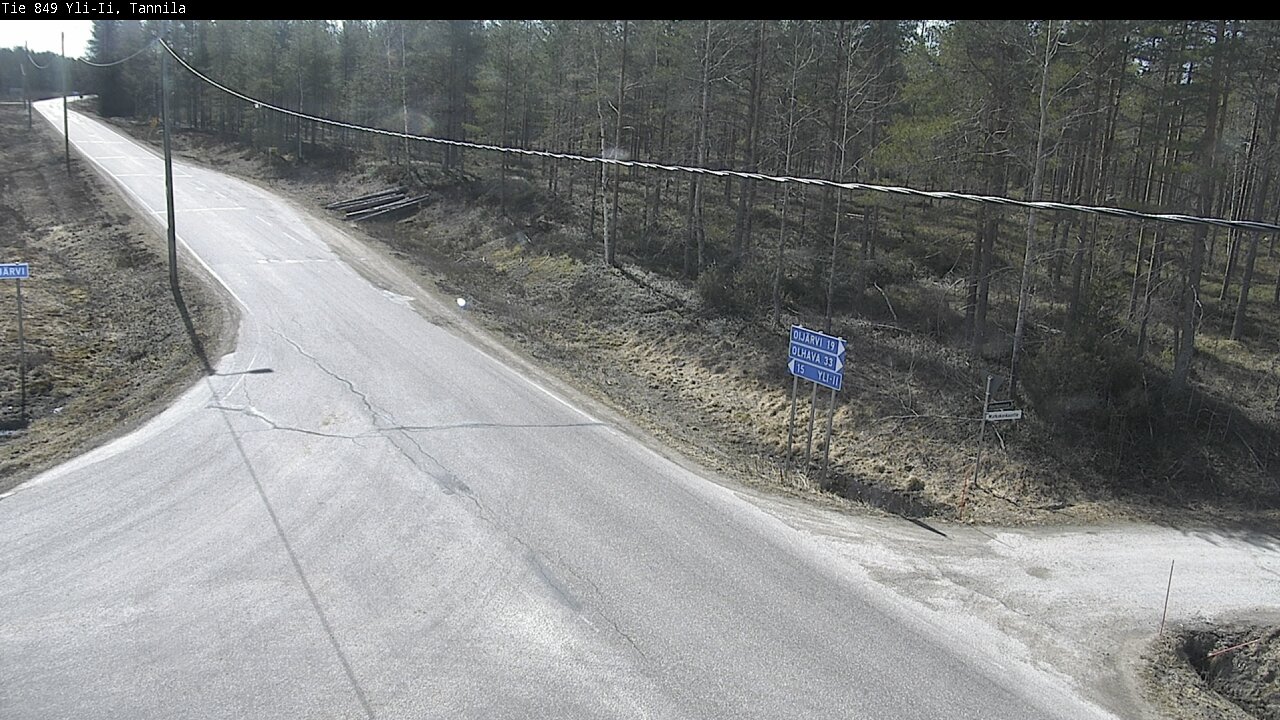 Weather Camera Image Väg 849 Yli-Ii, Tannila, Oulu, Pohjois-Pohjanmaa