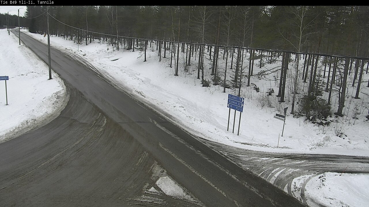 Weather Camera Image Väg 849 Yli-Ii, Tannila, Oulu, Pohjois-Pohjanmaa