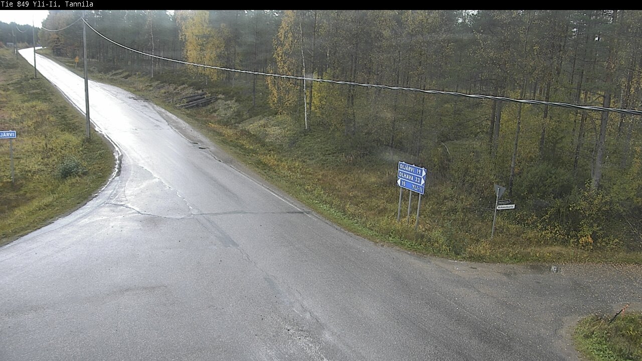 Weather Camera Image Väg 849 Yli-Ii, Tannila, Oulu, Pohjois-Pohjanmaa