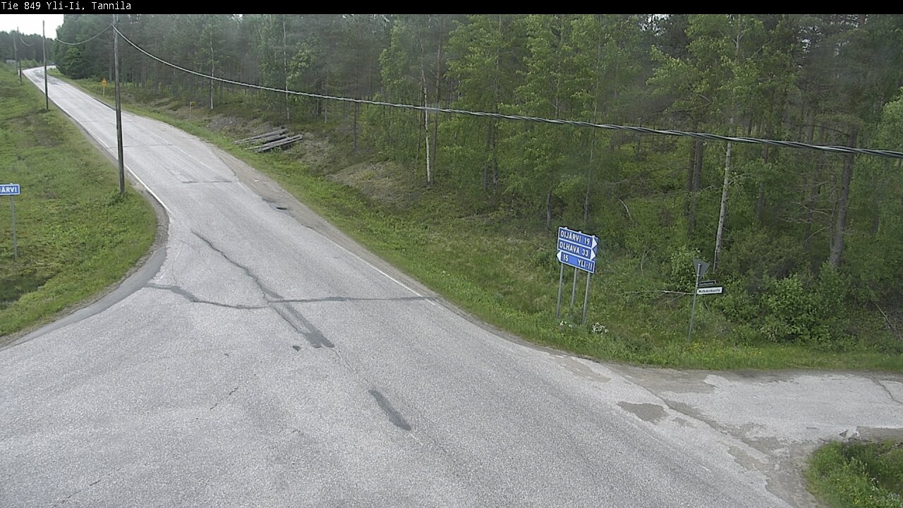 Weather Camera Image Väg 849 Yli-Ii, Tannila, Oulu, Pohjois-Pohjanmaa