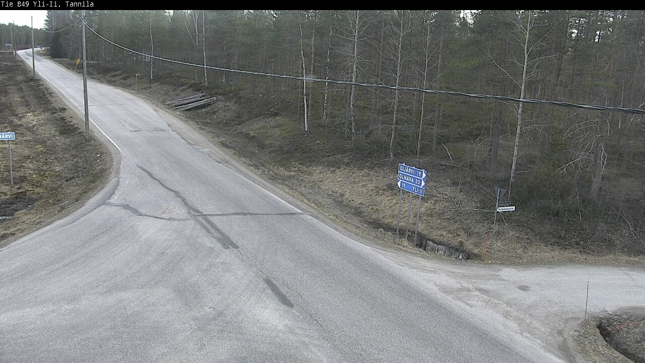Weather Camera Image Väg 849 Yli-Ii, Tannila, Oulu, Pohjois-Pohjanmaa