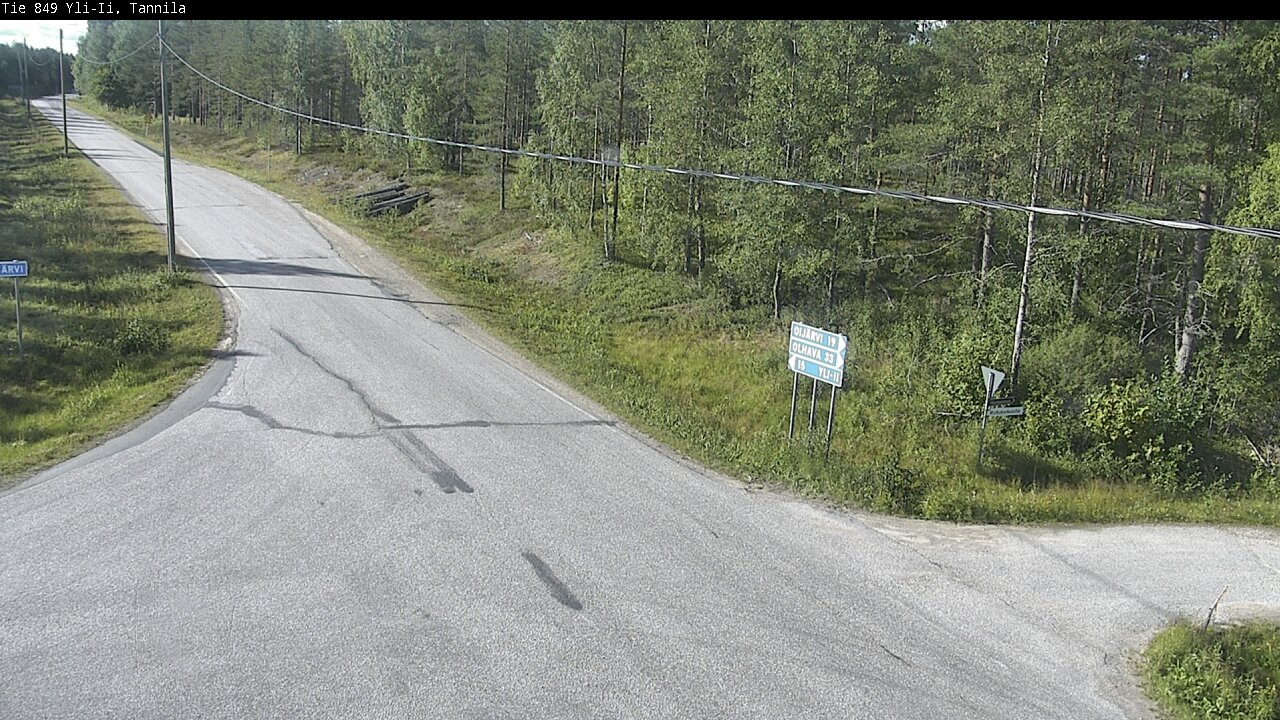 Weather Camera Image Road 849 Yli-Ii, Tannila, Oulu, Pohjois-Pohjanmaa