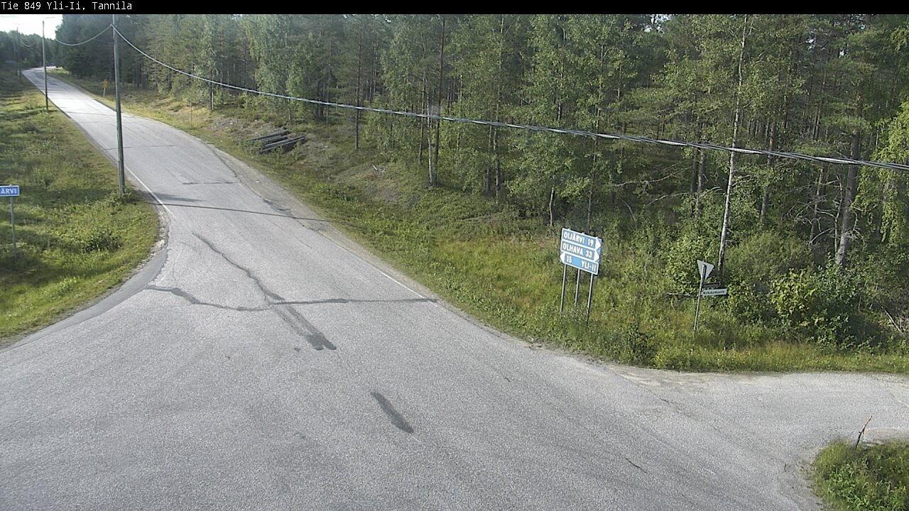 Weather Camera Image Road 849 Yli-Ii, Tannila, Oulu, Pohjois-Pohjanmaa