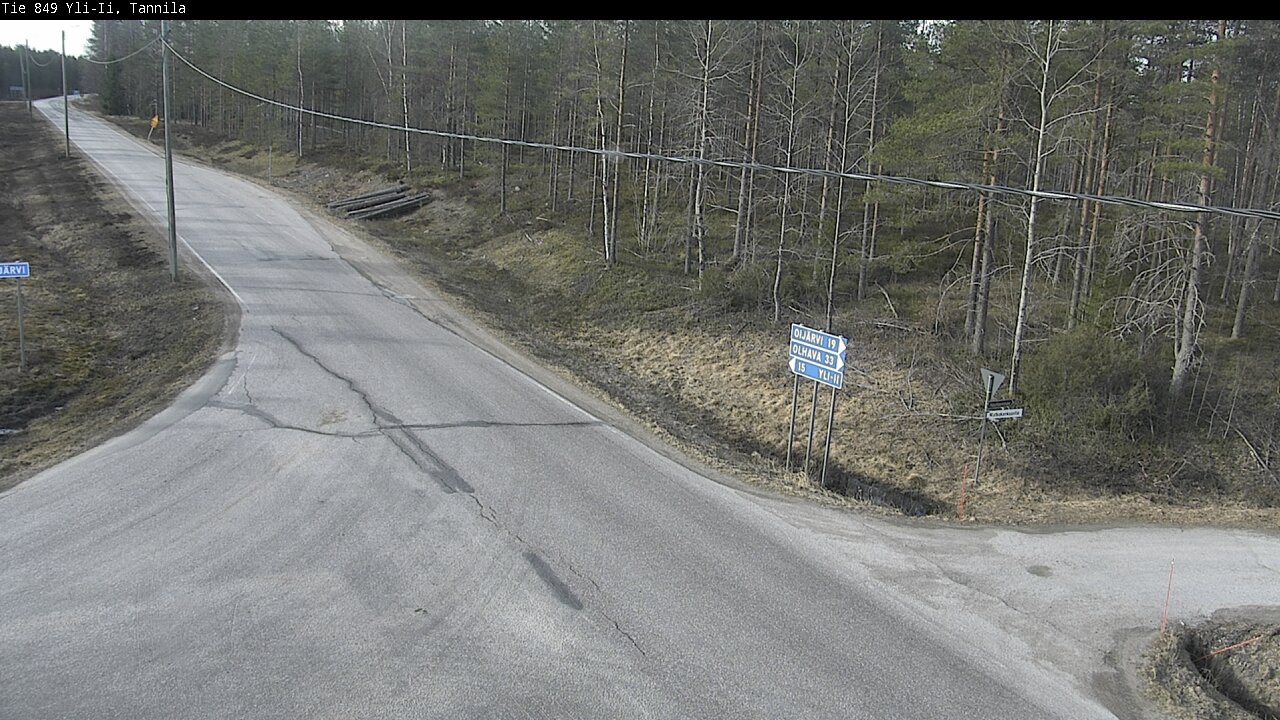 Weather Camera Image Väg 849 Yli-Ii, Tannila, Oulu, Pohjois-Pohjanmaa