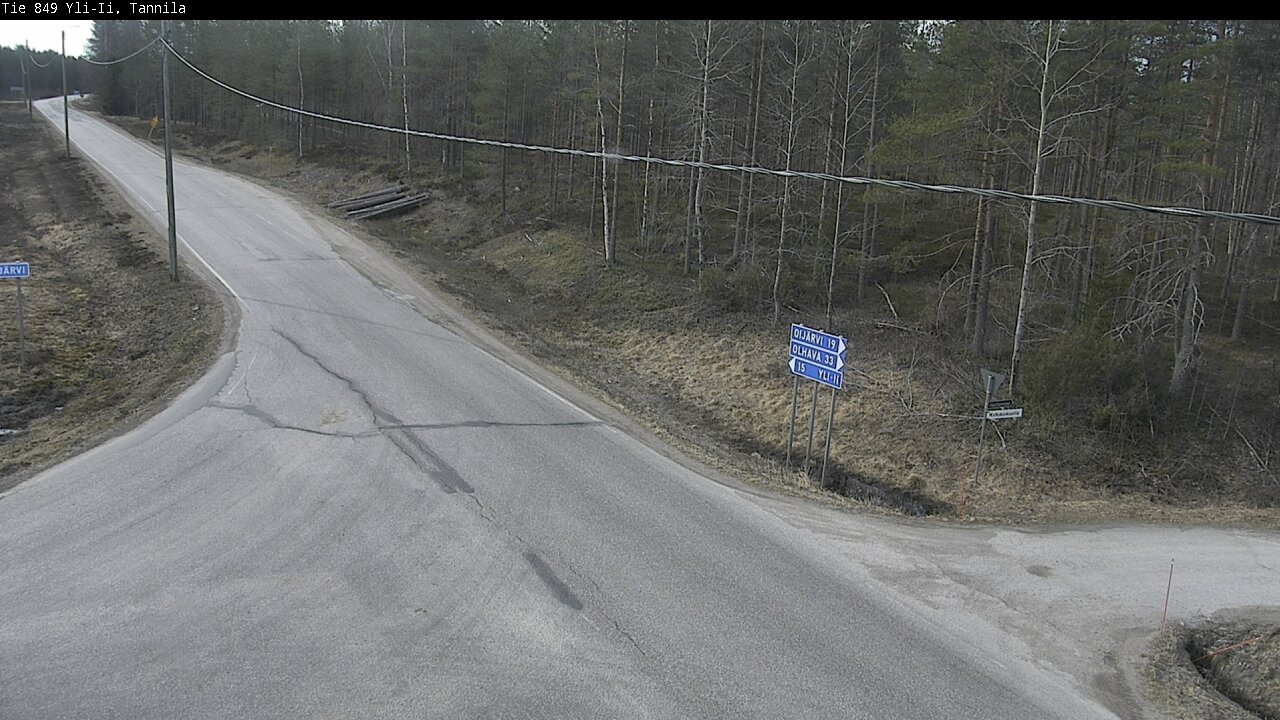 Weather Camera Image Väg 849 Yli-Ii, Tannila, Oulu, Pohjois-Pohjanmaa