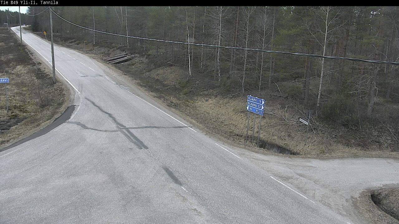 Weather Camera Image Road 849 Yli-Ii, Tannila, Oulu, Pohjois-Pohjanmaa