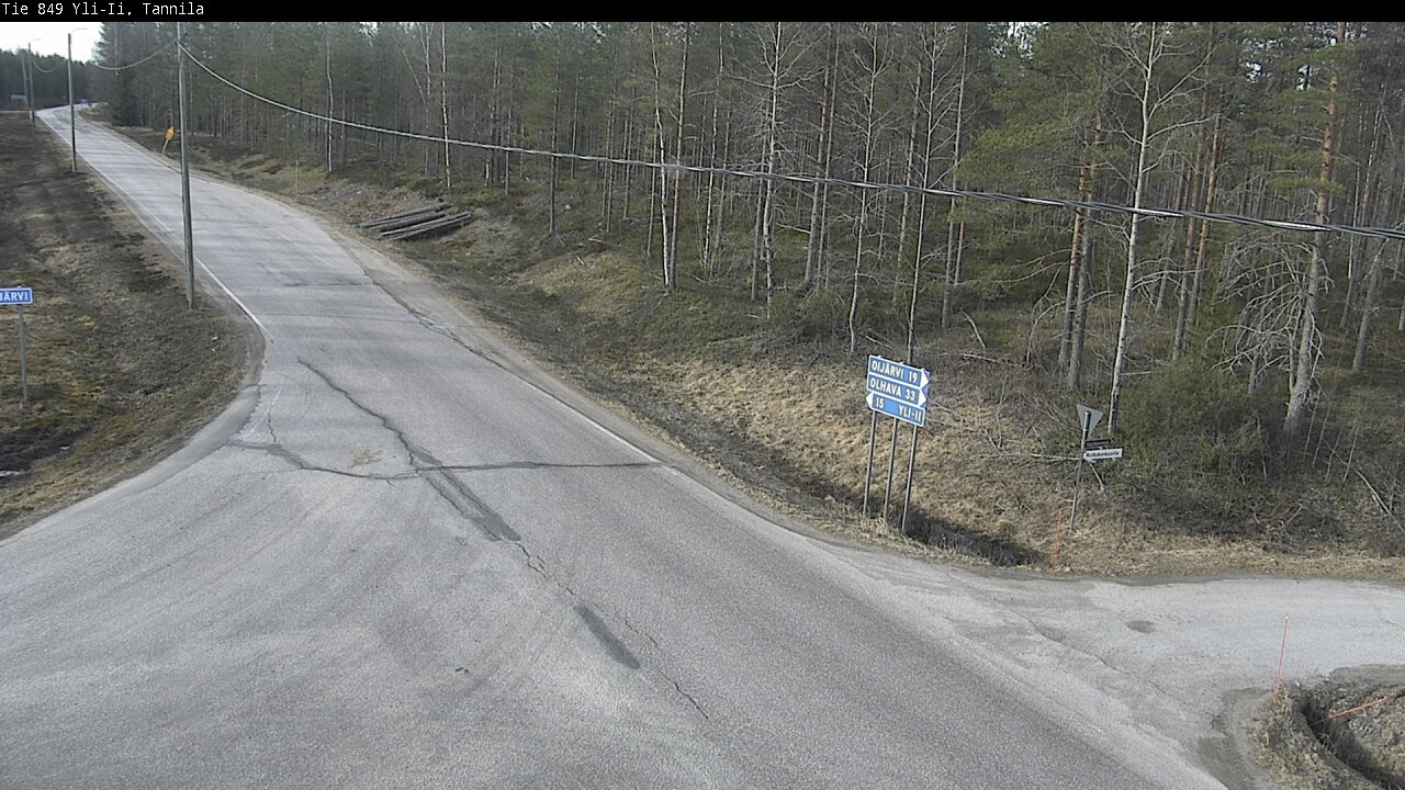 Weather Camera Image Väg 849 Yli-Ii, Tannila, Oulu, Pohjois-Pohjanmaa