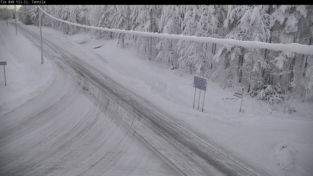 Weather Camera Image Road 849 Yli-Ii, Tannila, Oulu, Pohjois-Pohjanmaa