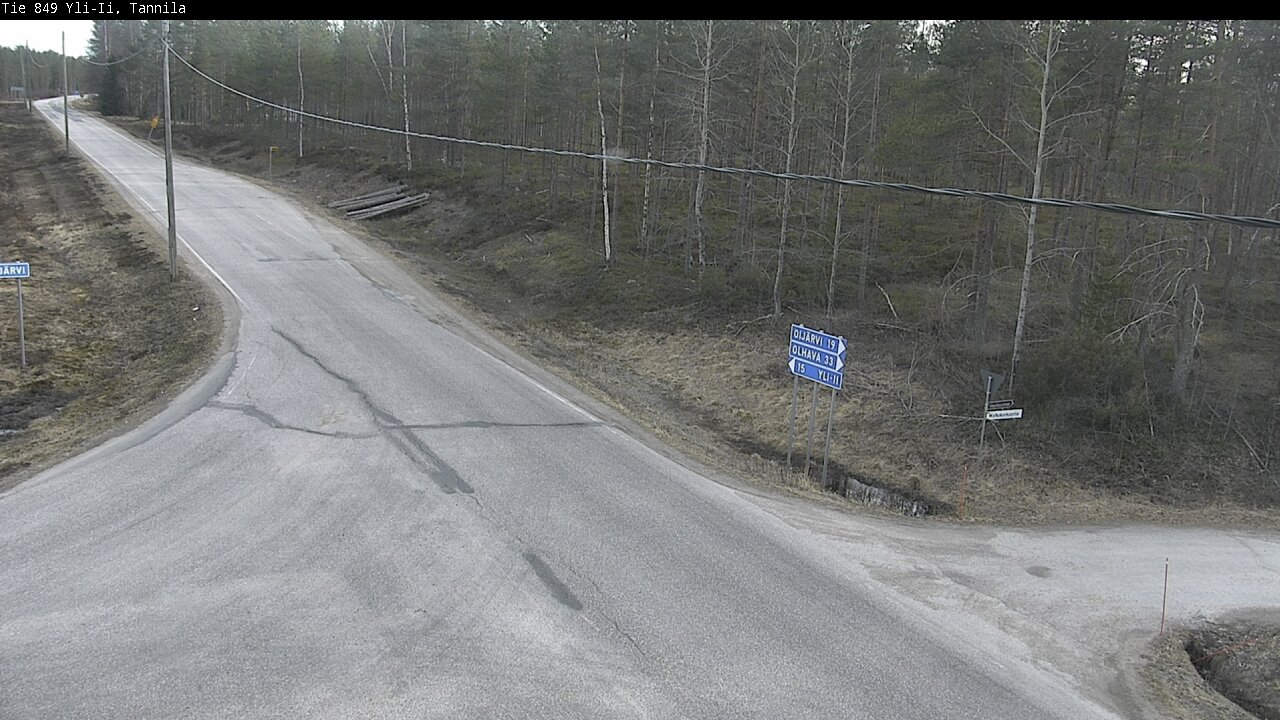 Weather Camera Image Väg 849 Yli-Ii, Tannila, Oulu, Pohjois-Pohjanmaa