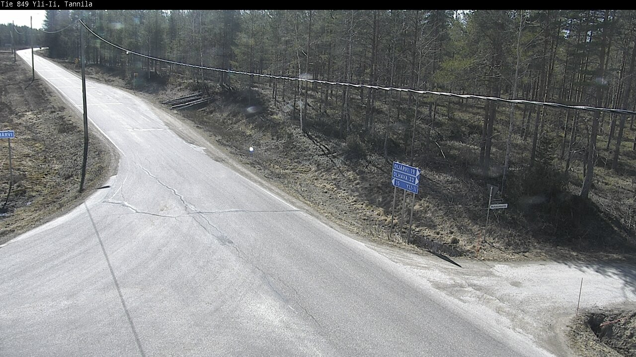 Weather Camera Image Väg 849 Yli-Ii, Tannila, Oulu, Pohjois-Pohjanmaa