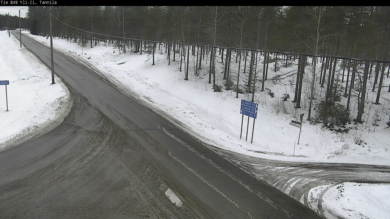 Weather Camera Image Väg 849 Yli-Ii, Tannila, Oulu, Pohjois-Pohjanmaa