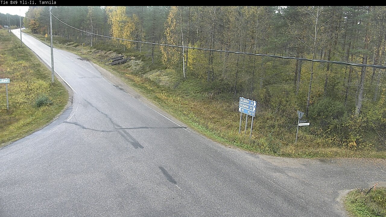 Weather Camera Image Väg 849 Yli-Ii, Tannila, Oulu, Pohjois-Pohjanmaa