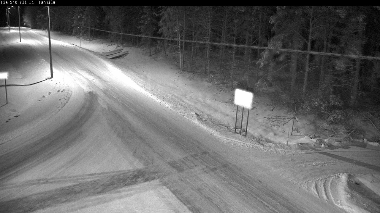 Weather Camera Image Väg 849 Yli-Ii, Tannila, Oulu, Pohjois-Pohjanmaa