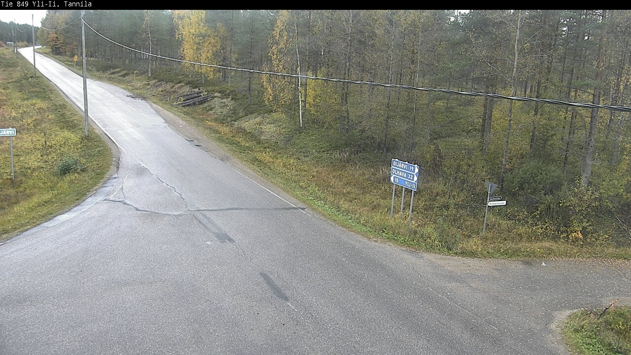 Weather Camera Image Väg 849 Yli-Ii, Tannila, Oulu, Pohjois-Pohjanmaa