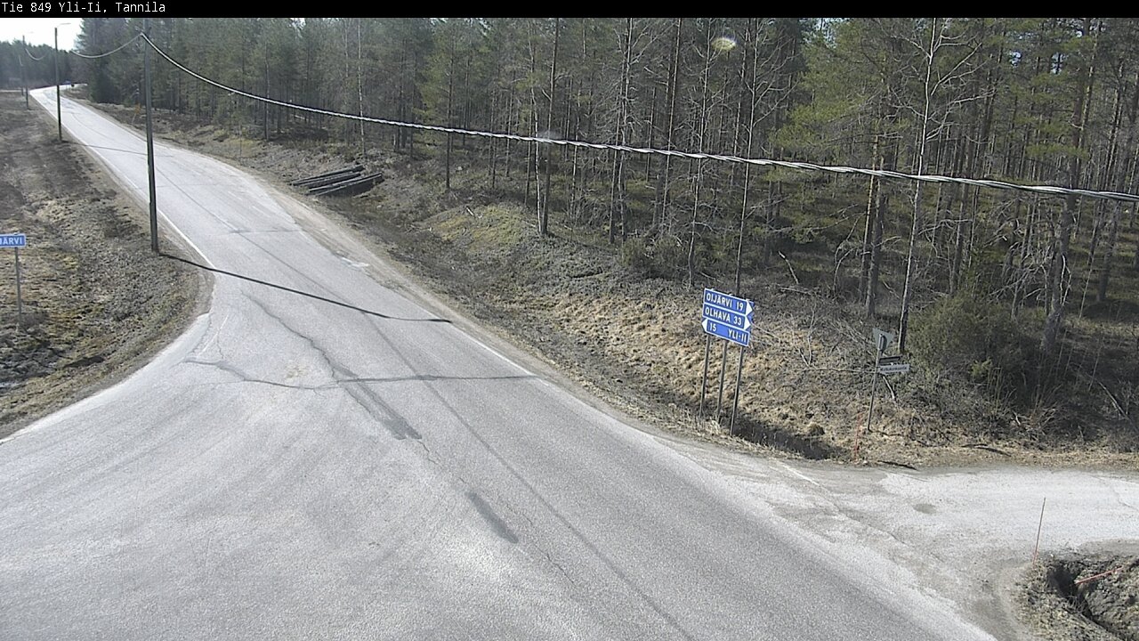 Weather Camera Image Väg 849 Yli-Ii, Tannila, Oulu, Pohjois-Pohjanmaa