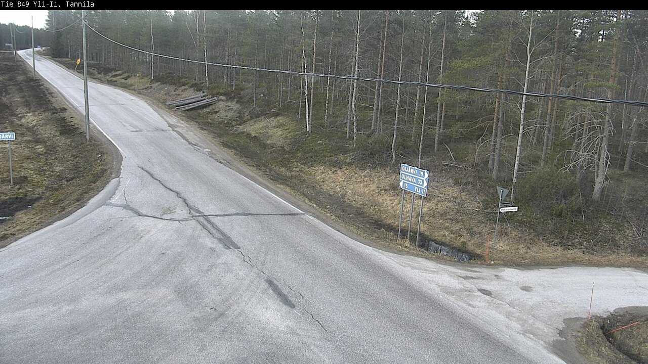 Weather Camera Image Väg 849 Yli-Ii, Tannila, Oulu, Pohjois-Pohjanmaa