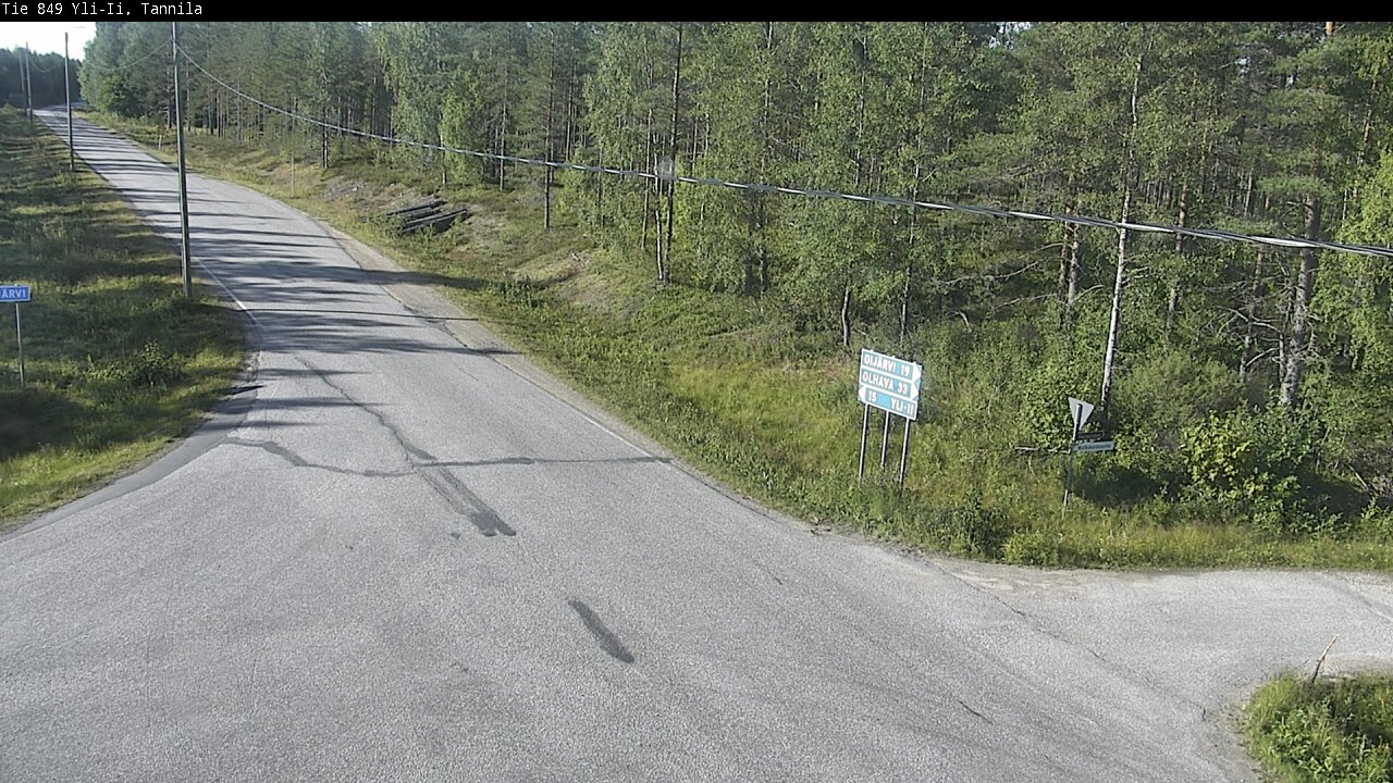Weather Camera Image Road 849 Yli-Ii, Tannila, Oulu, Pohjois-Pohjanmaa