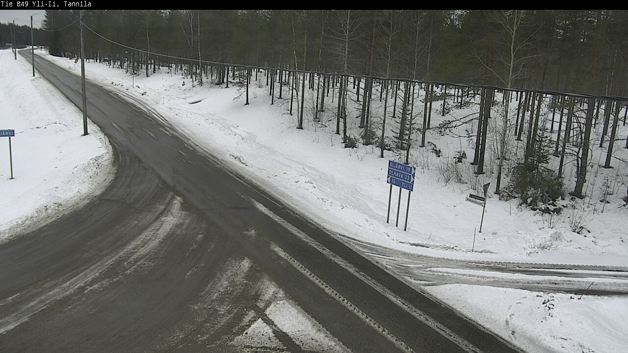 Weather Camera Image Väg 849 Yli-Ii, Tannila, Oulu, Pohjois-Pohjanmaa