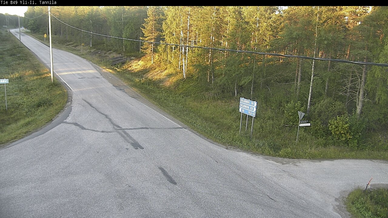 Weather Camera Image Road 849 Yli-Ii, Tannila, Oulu, Pohjois-Pohjanmaa