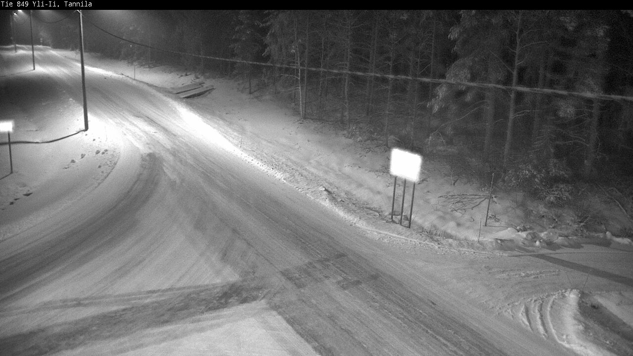 Weather Camera Image Väg 849 Yli-Ii, Tannila, Oulu, Pohjois-Pohjanmaa