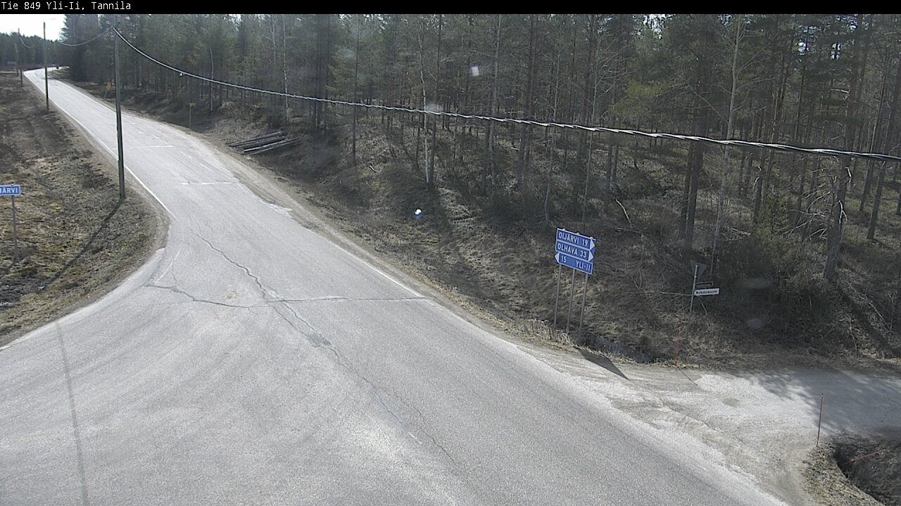 Weather Camera Image Väg 849 Yli-Ii, Tannila, Oulu, Pohjois-Pohjanmaa
