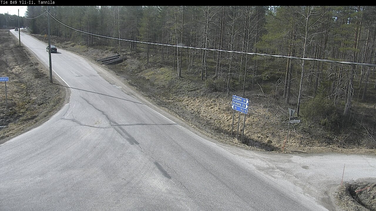 Weather Camera Image Väg 849 Yli-Ii, Tannila, Oulu, Pohjois-Pohjanmaa