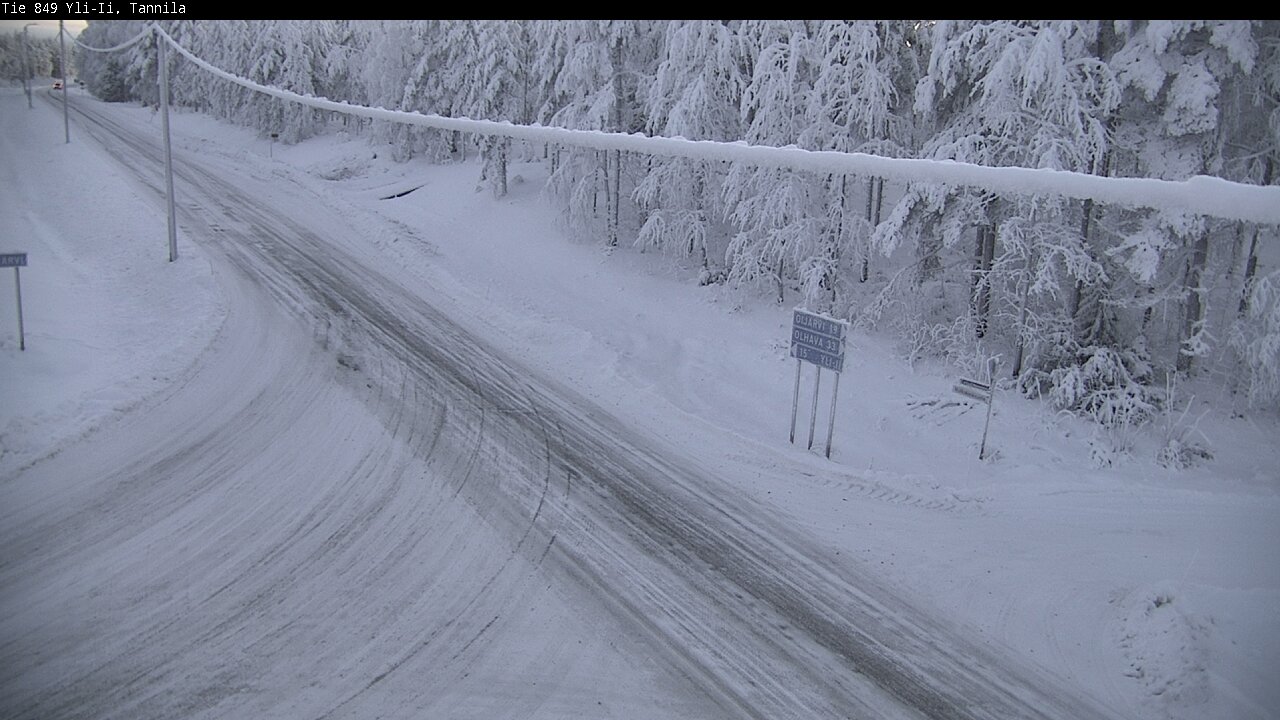 Weather Camera Image Road 849 Yli-Ii, Tannila, Oulu, Pohjois-Pohjanmaa