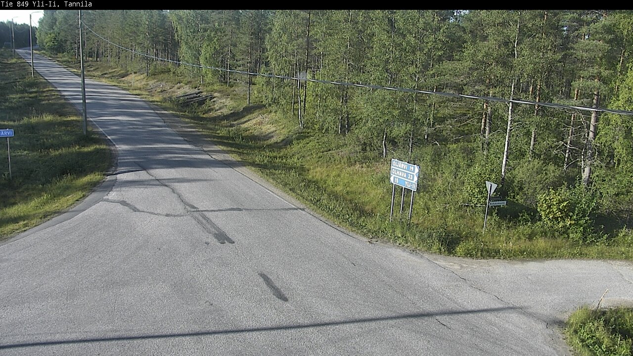 Weather Camera Image Road 849 Yli-Ii, Tannila, Oulu, Pohjois-Pohjanmaa